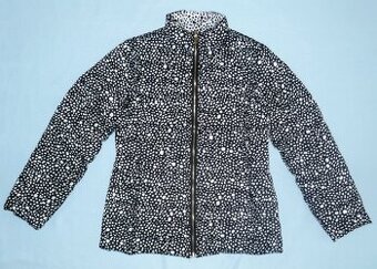 Zimní prošívaná černobílá bunda, vel. M-L, zn. Lolitas&L