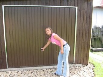 GARÁŽOVÁ VRATA HORMANN N80, VÝKLOPNÁ 2500x2125mm /RAL8028