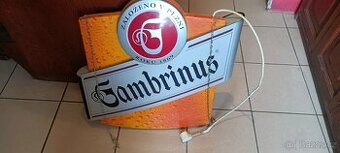 GAMBRINUS světelná reklama, poutač.