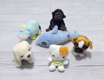 HRAČKY MIX PLYŠOVÉ 6 kusů