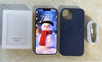 TOP STAV - Apple Iphone 13 128GB růžový baterie 100%