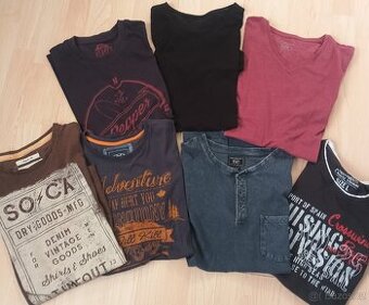 7x trika krátky rukáv vel.L