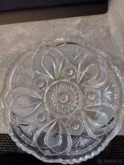 Lisovaná skleněná miska 20 cm