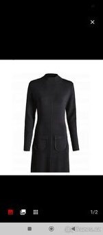 Dámské šaty úplet pletené černé vel. S-M