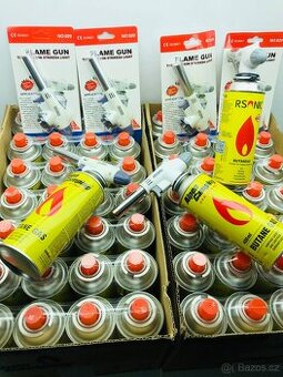 4x kartuš + hořák Likvidace  prodejny