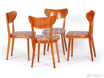 Populární retro židle TON Banana, 4 ks.