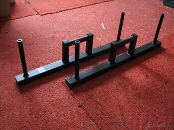 Farmářské kufry, swiss bar multifunkční triceps osa