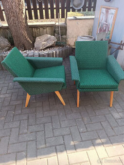 Retro skořepinové křesla - Navrátil