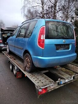 nd z škoda roomster 1.2tdi cfw modrá zelená sahara