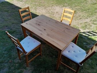 Ikea stůl Jokkmokk a 4 židle Jokkmokk