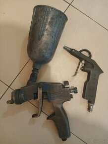 Stříkací pistole na barvu,lak,kompresor vzduch - 1