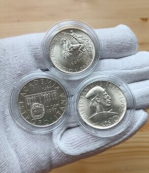 Stříbrné pamětní mince Československa 10kčs