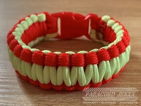 PARACORD náramek (18 cm) svítí ve tmě