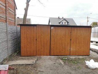 Plechová garáž 5x5m - 1