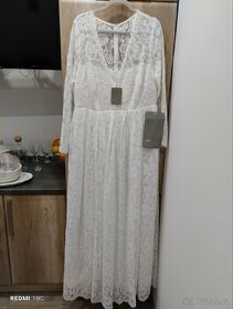 Nové, visačky.Krajkové šaty, maxi délka, Asos,48
