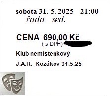 J.A.R. - Kozákov OPEN AIR 4x vstupenka za 345,- ks 50% SLEV