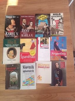 knihy o španělsky mluvících zemích. především o Španělsku