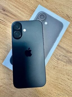 Apple iPhone 16 128gb Black. TOP stav, 18 měsíců CZ záruka.