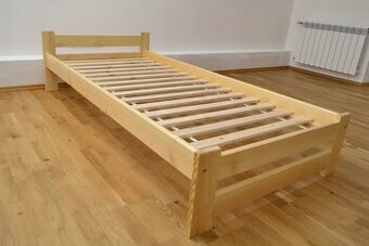Nová postel 90x200 borovice masiv + rošt
