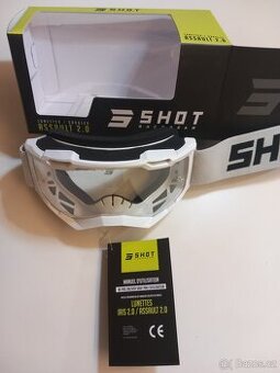 SHOT ASSAULT 2.0,motokrosové brýle,koupené 6/2025,2hod.jeté