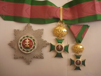 RU královský řád svatého Štěpána hvězda kříž FJI 3.třídy