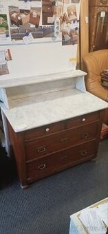 Masivní komoda + mramor deska