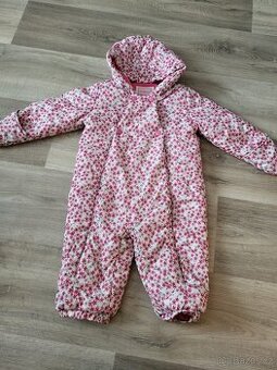 Dívčí kombinéza s kytičkama bluezoo 12-18 měsíců