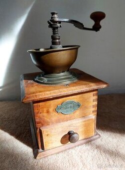 2x historický MLÝNEK NA KÁVU zn. LEINBROCK IDEAL