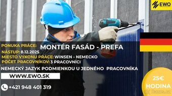 ✨ Hľadáme 3 montérov fasád – Prefa (Winsen, Nemecko)