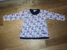 Dívčí kytičkované tričko s dl. rukávem Blue Seven 92