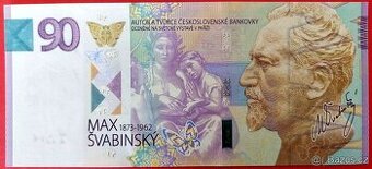 PAMĚTNÍ LIST BANKOVKY 90 LET S MAXEM ŠVABINSKÝM, STC
