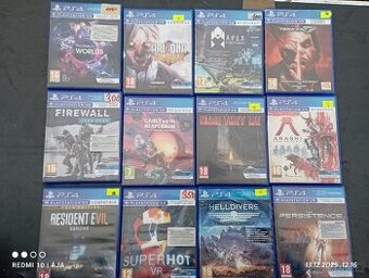Hry na PlayStation 4 VR kus 300- 400kč