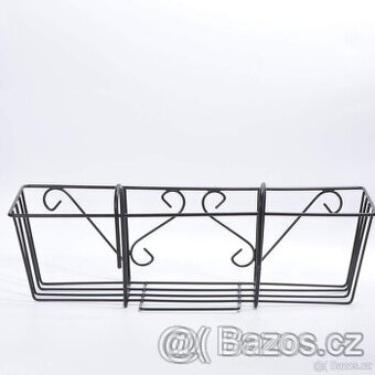 Závěsný koš na truhlík na zábradlí, zahradu