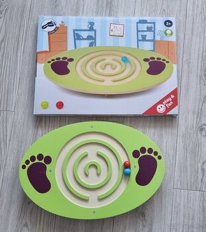 Dřevěná balanční deska s labyrintem Small foot