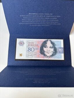 Bankovka Marta Kubišová 80 let