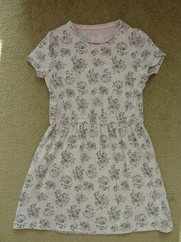 Šedé šaty vel. 140