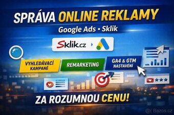 Nabízím správu On-line marketingu - Sklik /Google Ads/ Meta
