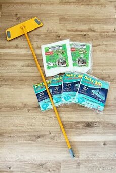 Nový mop “swiffer” na podlahu + 6 balení jednorázových utěre