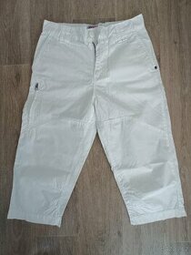 Capri bílé 3/4 kalhoty - nové- vel. M