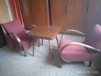 Stolek(Halabala) s křeslem