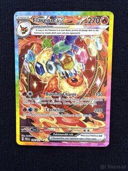 Velmi vzácná Pokemon karta - Flareon Ex