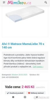 Matrace do dětské postýlky - 1