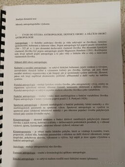 Uvod do studia antropologie