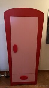 Dětská (holčičí) šatní skříň IKEA MAMMUT 170x60x50 - 1