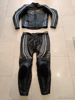 Alpinestars Octane-Pánská kožená moto kombinéza, dvoudílná