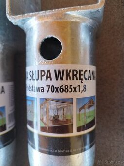 Prodám 6 ks vrutů do země 70x685