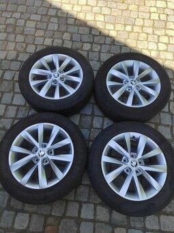Prodám orig alu 16 škoda Octavia 3 5x112 ET 46 letní pneu
