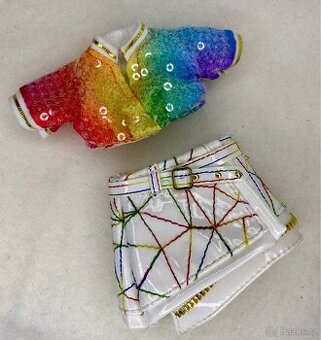 Rainbow high top + sukně