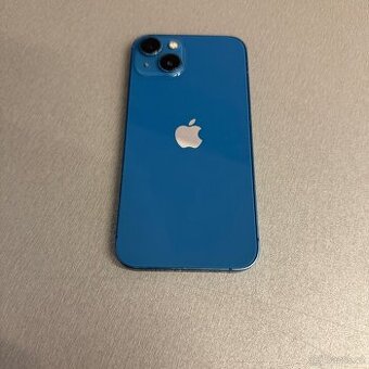 iPhone 13 128GB modrý, pěkný stav, 12 měsíců záruka