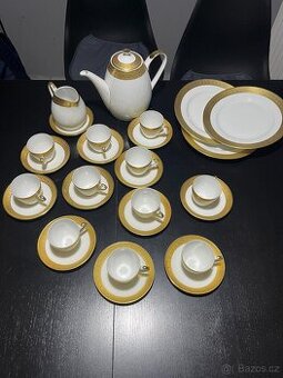 starožitný čajový/kávový servis bohemia